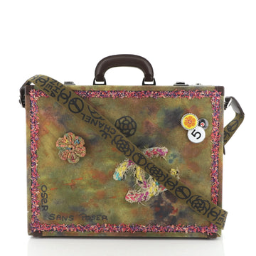 Chanel On The Pavements Graffiti Briefcase Canvas