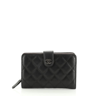 Chanel CC French Wallet Quilted Lambskin