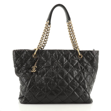 Chanel Coco Pleats Tote Quilted Glazed Caviar Large