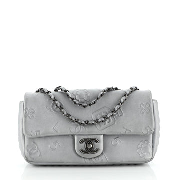 Chanel Precious Symbols Flap Bag Embossed Leather Small