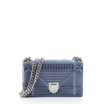 Christian Dior Diorama Flap Bag Cannage Embossed Calfskin Small