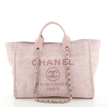 Chanel Deauville Tote Raffia Large