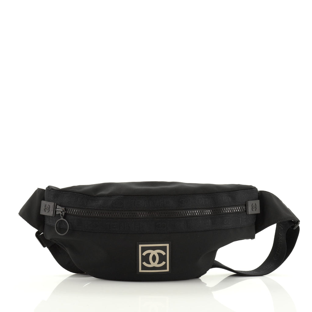 Chanel Sport Line Waist Bag Nylon Medium Black 534238