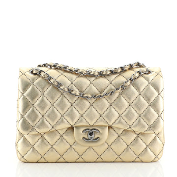 Chanel Classic Double Flap Bag Quilted Lambskin Jumbo