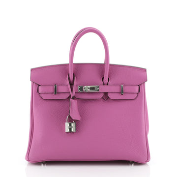 Hermes Birkin Handbag Pink Togo with Palladium Hardware 25