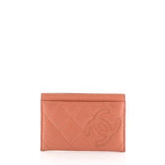 Chanel CC Card Case Quilted Caviar