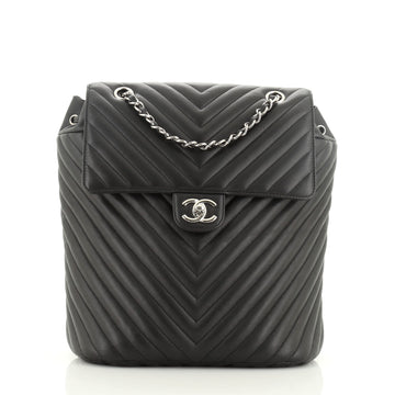 Chanel Urban Spirit Backpack Chevron Calfskin Large