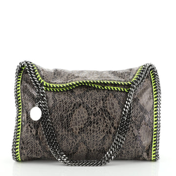 Stella McCartney Falabella Fold Over Bag Faux Python