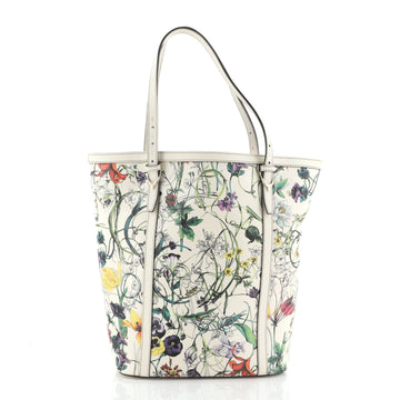 Gucci Nice Tote Floral Printed Leather Tall