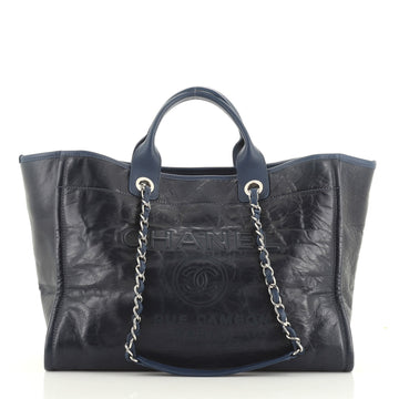 Chanel Deauville Tote Glazed Calfskin Large