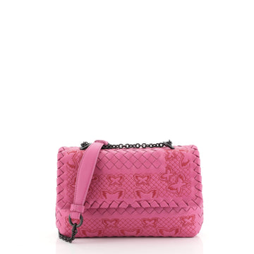Bottega Veneta Olimpia Crossbody Bag Stitched Intrecciato Nappa Baby