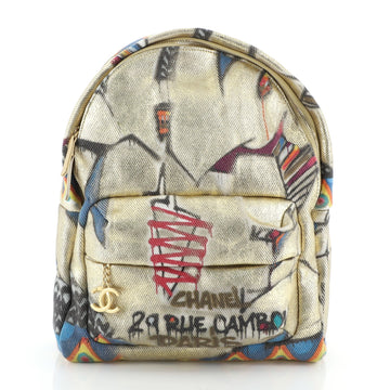 Chanel Street Spirit Backpack Printed Canvas