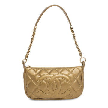 Chanel CC Pochette Quilted Caviar 