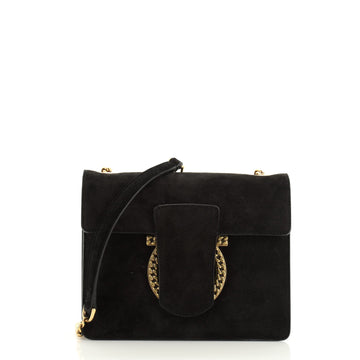Salvatore Ferragamo Thalia Shoulder Bag Suede Small