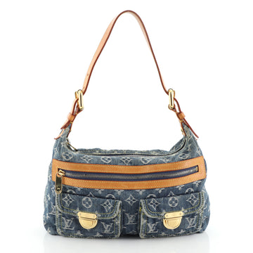 Louis Vuitton Baggy Handbag Denim PM