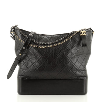 Chanel Gabrielle Hobo Quilted Aged Calfskin Maxi