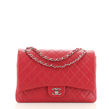 Chanel Classic Double Flap Bag Quilted Lambskin Maxi