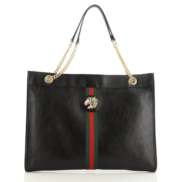 Gucci Rajah Chain Tote Leather Large