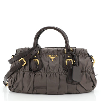 Prada Gaufre Tote Tessuto Large