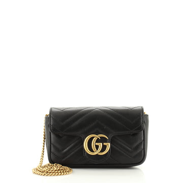 Gucci GG Marmont Flap Bag Matelasse Leather Super Mini