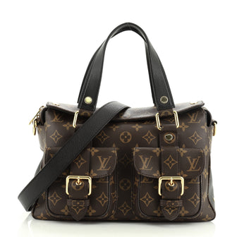 Louis Vuitton Manhattan NM Handbag Monogram Canvas with Leather
