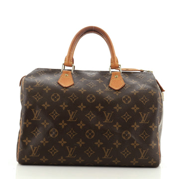 Louis Vuitton Speedy Handbag Monogram Canvas 30