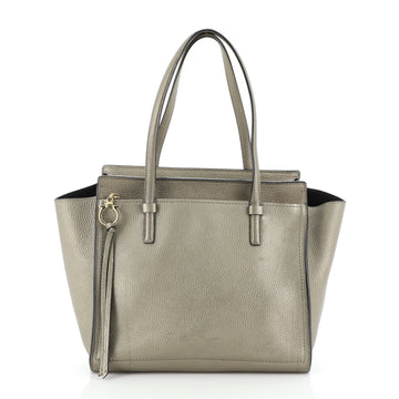 Salvatore Ferragamo Amy Tote Pebbled Leather Medium