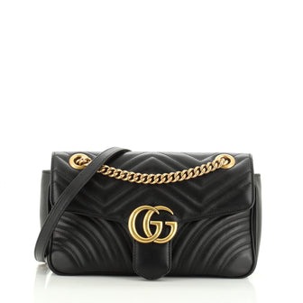 Gucci GG Marmont Flap Bag Matelasse Leather Small