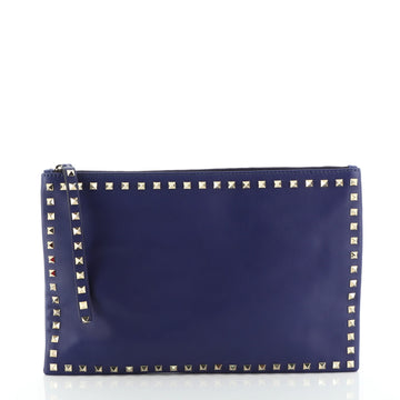 Valentino Rockstud Pouch Leather Large
