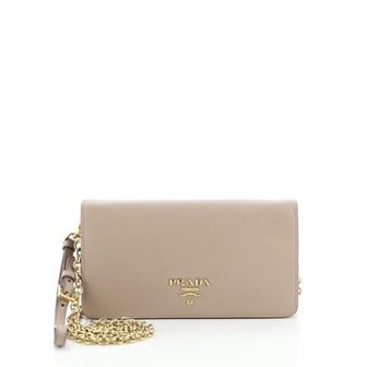 Prada Wallet on Chain Saffiano Leather