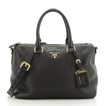 Prada Convertible Boston Bag Vitello Daino Small