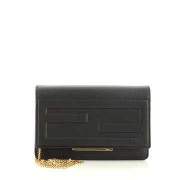 Fendi Tube Wallet On Chain Leather