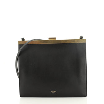 Celine Clasp Crossbody Bag Leather Mini