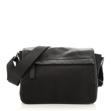Fendi Flap Messenger Nylon and Leather Medium