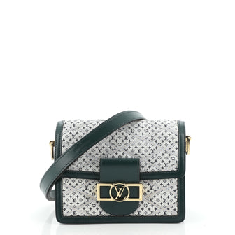Louis Vuitton Dauphine Shoulder Bag Malletage Monogram Denim Mini