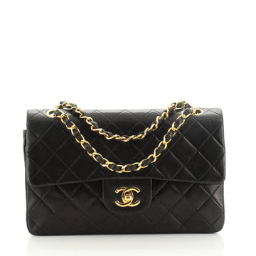 Chanel Vintage Classic Double Flap Bag Quilted Lambskin Small