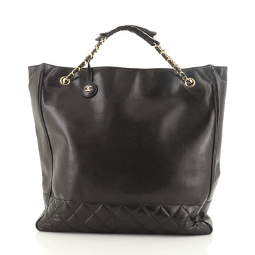 Chanel Vintage Shopping Tote Lambskin Large