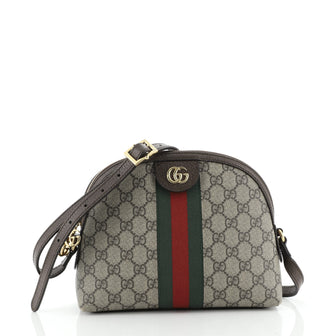Gucci Ophidia Dome Shoulder Bag GG Coated Canvas Small