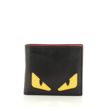 Fendi Monster Bifold Wallet Leather Compact