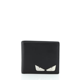 Fendi Monster Bifold Wallet Leather Compact