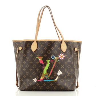 Louis Vuitton Neverfull Tote Limited Edition Monogram Murakami MM