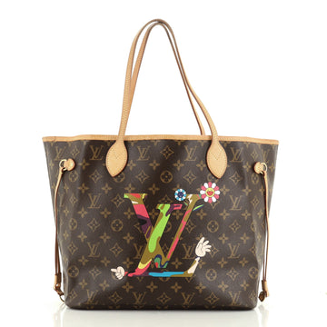 Louis Vuitton Neverfull Tote Limited Edition Monogram Murakami MM