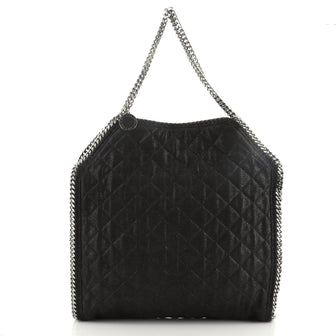 Falabella Tote Quilted Shaggy Deer Large
