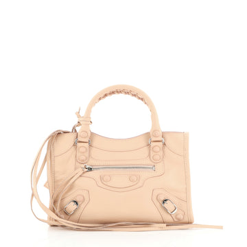 Balenciaga City Rubber Studs Bag Leather Mini