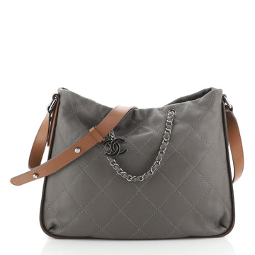 Chanel Country Chic Shoulder Bag Quilted Lambskin Large