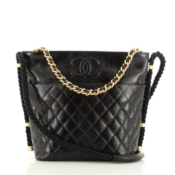 Chanel En Vogue Hobo Crumpled Calfskin