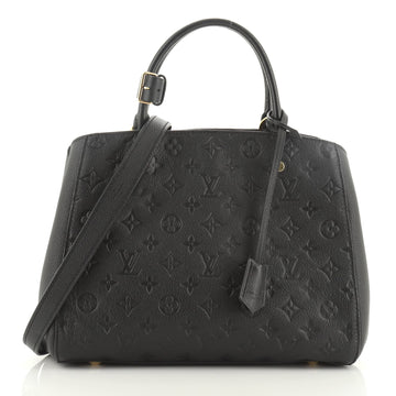 Louis Vuitton Montaigne Handbag Monogram Empreinte Leather MM