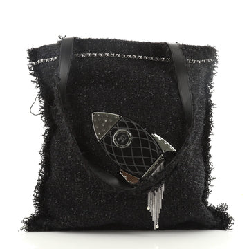 Chanel Shopping Tote Embellished Tweed Large