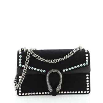 Gucci Dionysus Bag Crystal Embellished Suede Small