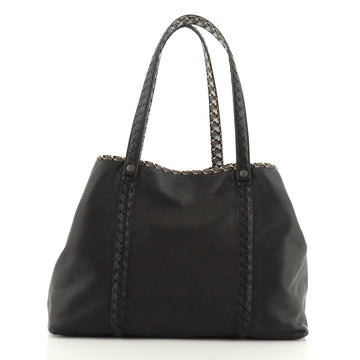 Bottega Veneta Reversible Tote Printed Canvas and Leather Large